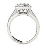 Thumbnail Image 3 of Previously Owned - 1-1/2  CT. T.W. Composite Diamond Cushion Frame Engagement Ring in 14K White Gold
