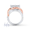 Thumbnail Image 2 of Previously Owned - Ever Us® 1-1/2 CT. T.W. Two-Stone Diamond Swirl Band in 14K Two-Tone Gold
