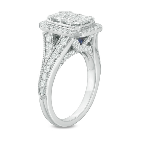 Previously Owned - Vera Wang Love Collection 1-1/2 CT. T.w. Composite Diamond Engagement Ring in 14K White Gold