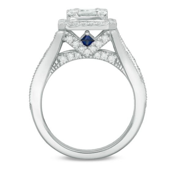 Previously Owned - Vera Wang Love Collection 1-1/2 CT. T.w. Composite Diamond Engagement Ring in 14K White Gold