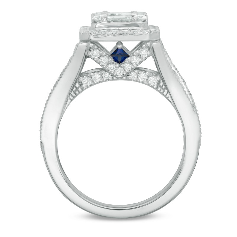 Main Image 3 of Previously Owned - Vera Wang Love Collection 1-1/2 CT. T.W. Composite Diamond Engagement Ring in 14K White Gold