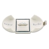 Thumbnail Image 3 of Previously Owned - Ever Us® 1/4 CT. T.W. Two Stone Diamond Satin Slant Band in 14K White Gold