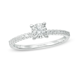 Previously Owned - 1/3 CT. T.W. Diamond Engagement Ring in 14K White Gold