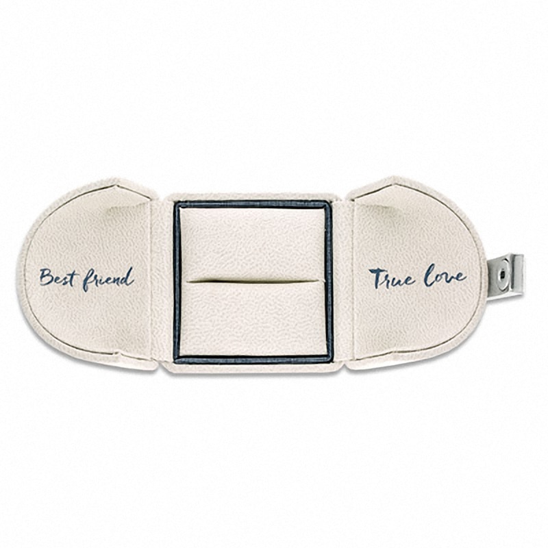 Main Image 4 of Previously Owned - Ever Us® 1/2 CT. T.W. Two-Stone Diamond Swirl Band in 14K Two-Tone Gold