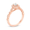 Thumbnail Image 2 of Previously Owned - 3/8 CT. T.W. Diamond Cushion Frame Vintage-Style Engagement Ring in 14K Rose Gold