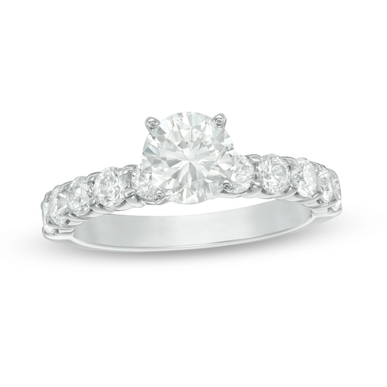 Previously Owned - 2 CT. T.w. Diamond Engagement Ring in 14K White Gold