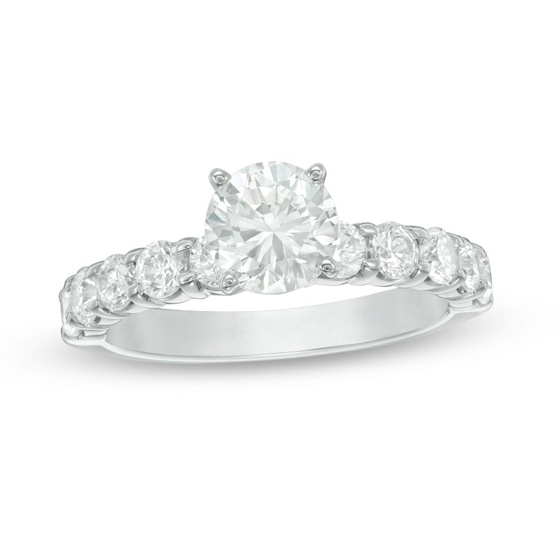 Main Image 1 of Previously Owned - 2 CT. T.W. Diamond Engagement Ring in 14K White Gold