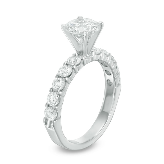Previously Owned - 2 CT. T.w. Diamond Engagement Ring in 14K White Gold