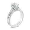 Thumbnail Image 2 of Previously Owned - 1-1/5 CT. T.W.   Oval center Diamond Frame Bridal Set in 14K White Gold (I/SI2)