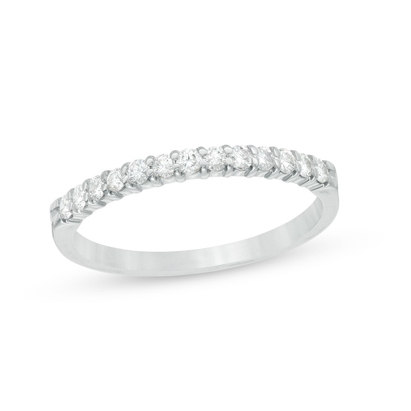 Previously Owned - 1/4 CT. T.W. Diamond Band in 14K White Gold
