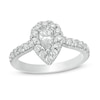 Thumbnail Image 1 of Previously Owned - Love's Destiny by Zales 1 CT. T.W. Pear-Shaped Diamond Engagement Ring in 14K Two-Tone Gold