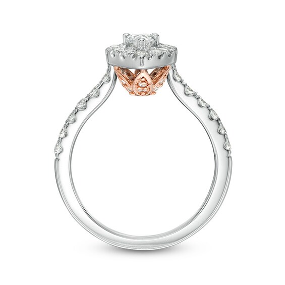 Previously Owned - Love's Destiny by Zales 1 CT. T.w. Pear-Shaped Diamond Engagement Ring in 14K Two-Tone Gold
