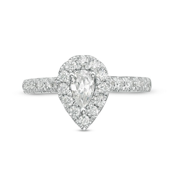 Previously Owned - Love's Destiny by Zales 1 CT. T.w. Pear-Shaped Diamond Engagement Ring in 14K Two-Tone Gold