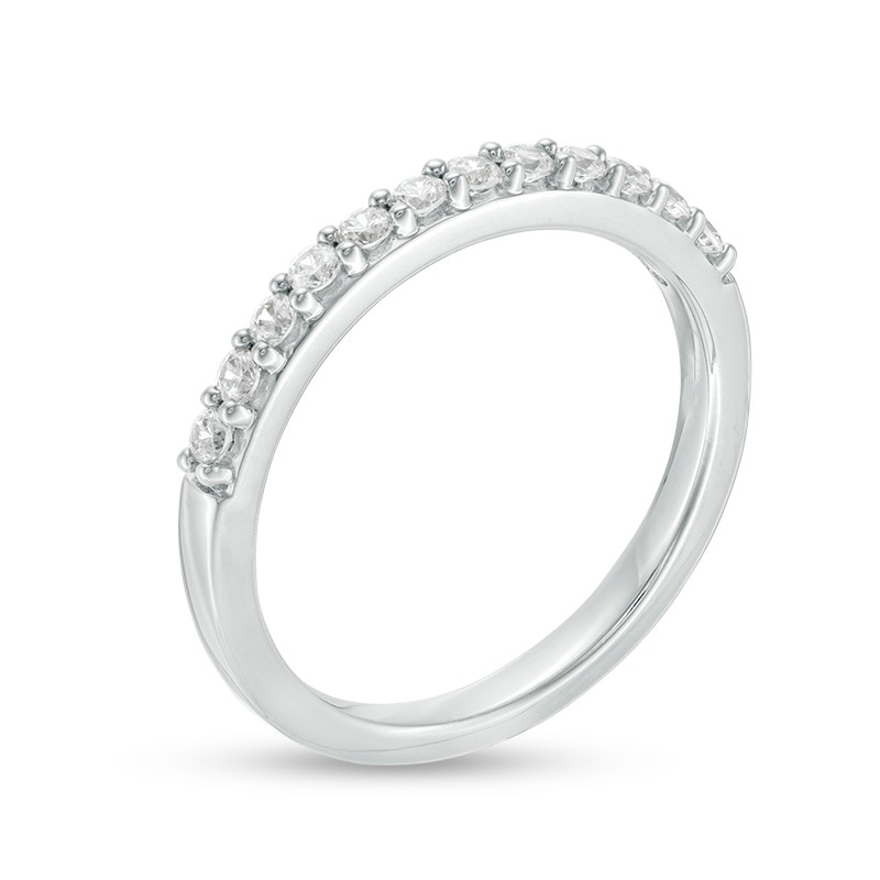 Main Image 2 of Previously Owned - 1/3 CT. T.W. Colorless Diamond Band in 18K White Gold