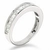 Thumbnail Image 2 of Previously Owned - 1 CT. T.W. Princess-Cut and Baguette Diamond Channel Band in 14K White Gold
