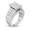 Thumbnail Image 2 of Previously Owned - 2 CT. T.W. Diamond Rectangular Quad Engagement Ring in 14K White Gold
