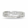 Thumbnail Image 0 of Previously Owned - Men's 1/4 CT. T.W. Diamond Band in 14K White Gold