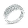 Thumbnail Image 2 of Previously Owned - 1 CT. T.W. Diamond Triple Row Anniversary Band in 14K White Gold