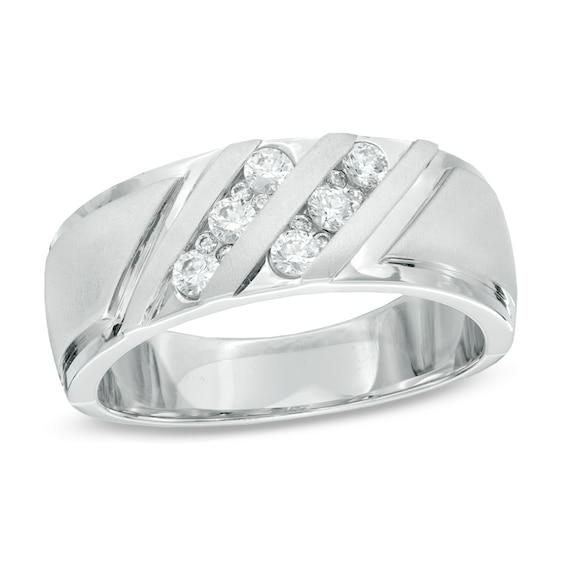 Previously Owned - 3/8 CT. T.w. Diamond Anniversary Band in 10K White Gold