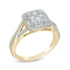 Thumbnail Image 2 of Previously Owned - 5/8 CT. T.W. Composite Diamond Frame Engagement Ring in 10K Gold