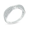 Thumbnail Image 2 of Previously Owned - 1/3 CT. T.W. Diamond Vintage-Style Contour Wedding Band in 14K White Gold