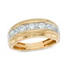 Thumbnail Image 1 of Previously Owned - 1-1/4 CT. T.W. Diamond Channel Anniversary Band in 10K Two-Tone Gold