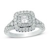 Thumbnail Image 1 of Previously Owned - Vera Wang Love Collection 1-1/3 CT. T.W. Princess-Cut Diamond Engagement Ring in 14K White Gold