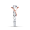 Thumbnail Image 3 of Previously Owned - Ever Us® 1-1/2 CT. T.W. Two-Stone Diamond Swirl Anniversary Band in 14K Two-Tone Gold