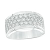 Thumbnail Image 1 of Previously Owned - Men's 2 CT. T.W. Diamond Multi-Row Band in 10K White Gold