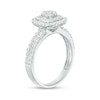 Thumbnail Image 1 of Previously Owned - 5/8 CT. T.W. Diamond Triple Cushion Frame Two Row Engagement Ring in 10K White Gold