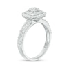 Thumbnail Image 2 of Previously Owned - 5/8 CT. T.W. Diamond Triple Cushion Frame Two Row Engagement Ring in 10K White Gold