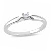 Thumbnail Image 1 of Previously Owned - 1/20 CT. Princess-Cut Diamond Solitaire Promise Ring in Sterling Silver