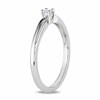 Thumbnail Image 2 of Previously Owned - 1/20 CT. Princess-Cut Diamond Solitaire Promise Ring in Sterling Silver