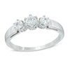 Thumbnail Image 1 of Previously Owned - 1/2 CT. T.W. Diamond Three Stone Engagement Ring in 10K White Gold