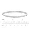Thumbnail Image 2 of Previously Owned - 1/4 CT. T.W. Diamond Graduated Bangle in Sterling Silver