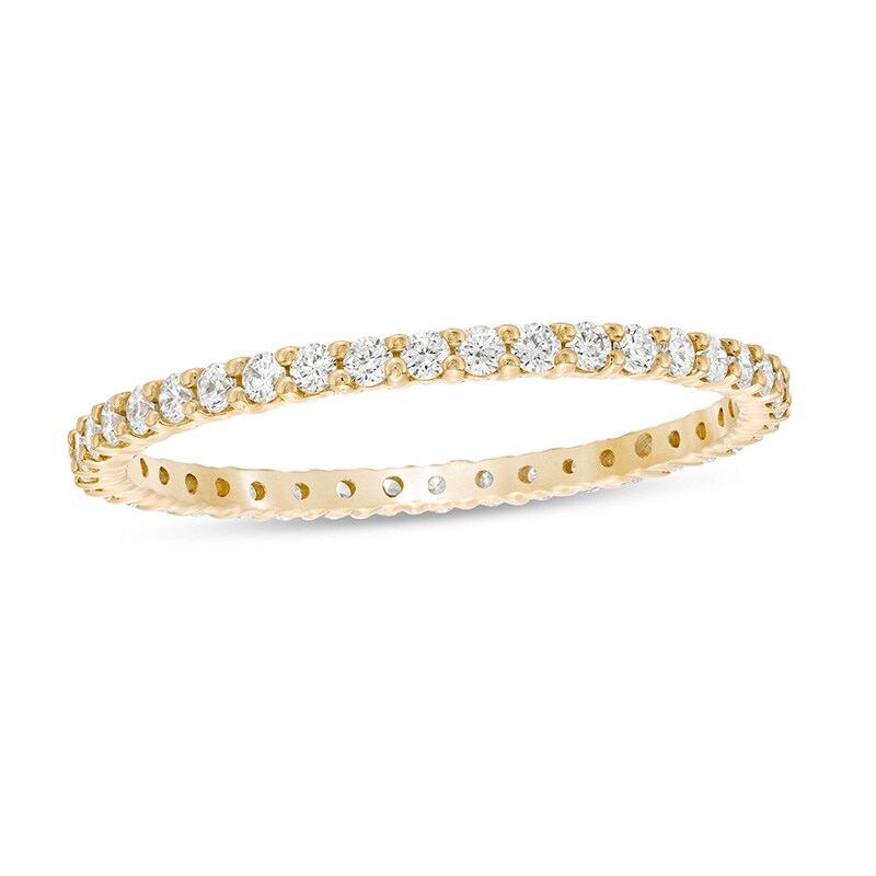 Main Image 1 of Previously Owned - 1/2 CT. T.W. Diamond Eternity Wedding Band in 14K Gold