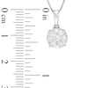 Thumbnail Image 2 of Previously Owned - 1/2 CT. T.W. Diamond Frame Pendant in 10K White Gold