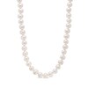 Thumbnail Image 1 of Previously Owned-7.5-8.0mm Freshwater Cultured Pearl Strand Necklace with Sterling Silver Filigree Clasp-24"