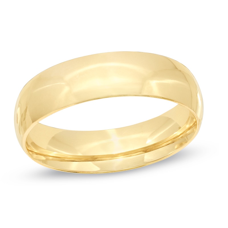 Main Image 1 of Previously Owned - Men's 6.0mm Comfort Fit Wedding Band in 14K Gold