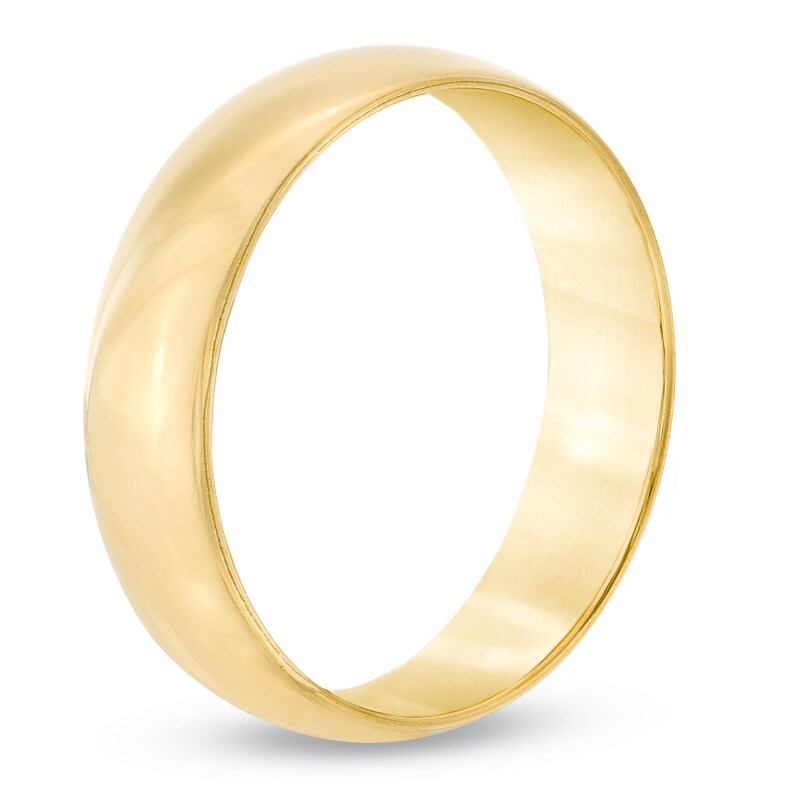 Main Image 2 of Previously Owned - Men's 6.0mm Comfort Fit Wedding Band in 14K Gold