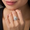 Thumbnail Image 2 of Previously Owned - 1 CT. T.W. Composite Diamond Starburst Bypass Ring in 10K White Gold