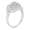 Thumbnail Image 3 of Previously Owned - 1 CT. T.W. Composite Diamond Starburst Bypass Ring in 10K White Gold