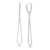 Thumbnail Image 1 of Previously Owned - 5/8 CT. T.W. Diamond Elongated Kite-Shaped Drop Earrings in Sterling Silver