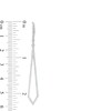 Thumbnail Image 3 of Previously Owned - 5/8 CT. T.W. Diamond Elongated Kite-Shaped Drop Earrings in Sterling Silver