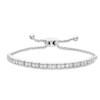 Thumbnail Image 1 of Previously Owned - 1/10 CT. T.W. Diamond Bar Bolo Bracelet in Sterling Silver - 9.5"