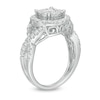 Thumbnail Image 2 of Previously Owned - 1 CT. T.W. Diamond Double Frame Twist Shank Ring in 10K White Gold