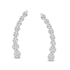 Thumbnail Image 1 of Previously Owned - 1/6 CT. T.W. Journey Composite Diamond Crawler Earrings in 10K White Gold