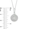 Thumbnail Image 2 of Previously Owned - 1/2 CT. T.W. Composite Diamond Double Frame Pendant in 10K White Gold