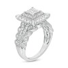 Thumbnail Image 2 of Previously Owned - 1 CT. T.W. Composite Diamond Cushion Frame Vintage-Style Engagement Ring in 10K White Gold