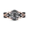 Thumbnail Image 3 of Previously Owned - Enchanted Disney Villains Maleficent Black Quartz and 1/6 CT. T.W. Diamond Ring